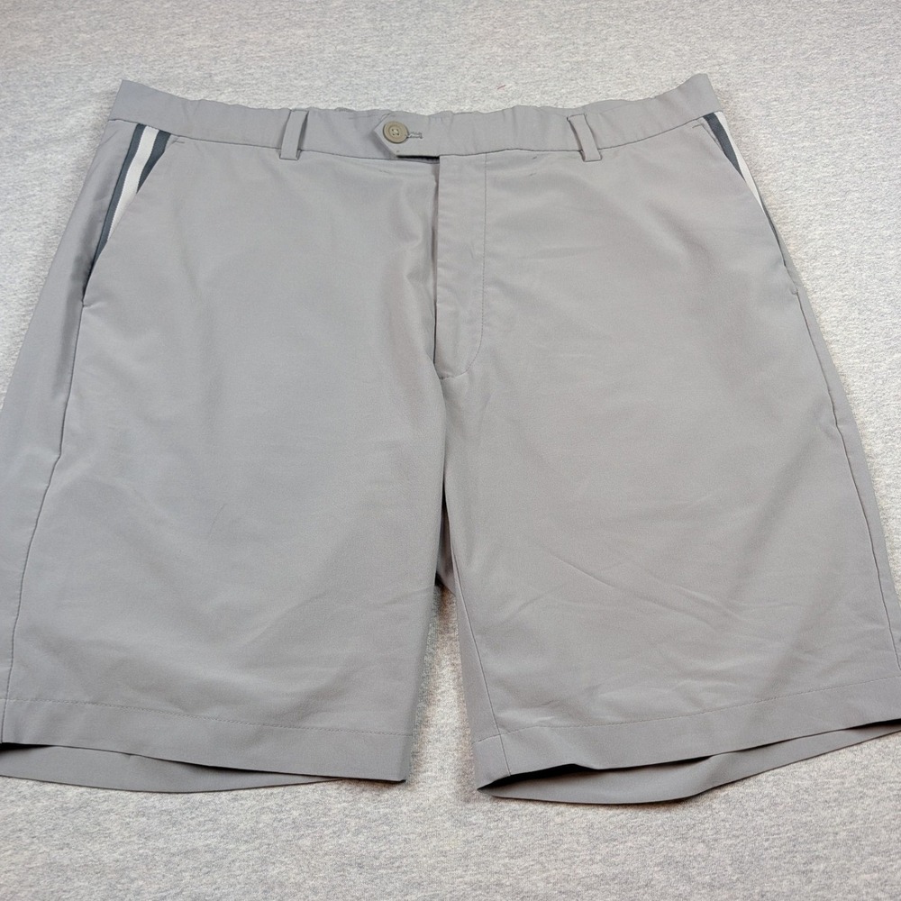 G/FORE Mens Golf Shorts Grey Pray For Birdies Performance Tech Size 36